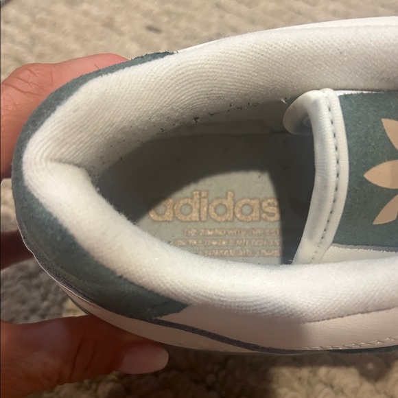 Adidas Classic Rivalry White and Sage Sneakers - Picture 11 of 13